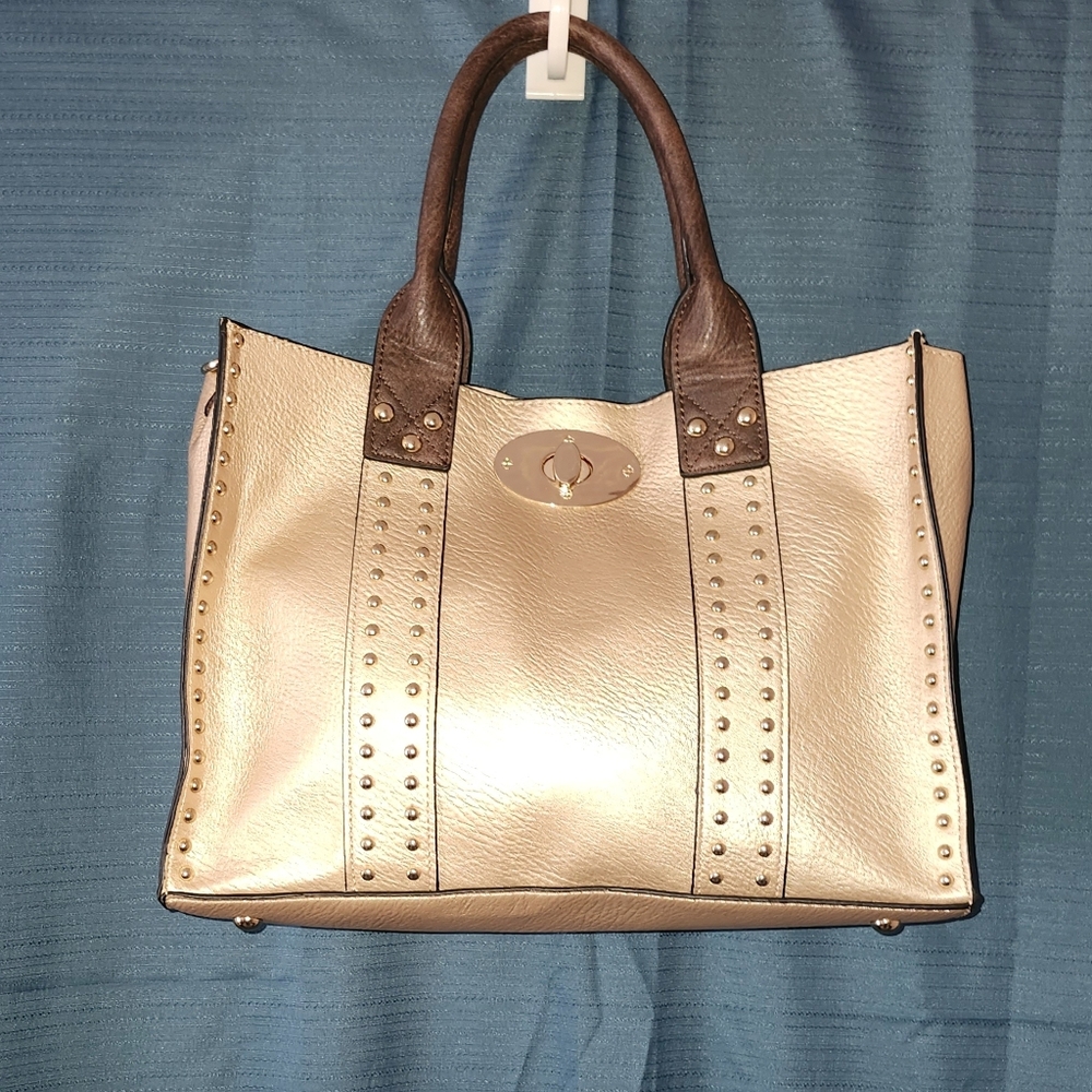 Gold Studded Handbag
